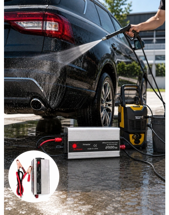 2000W Akü İnvertör Araçtan Elektrik Kullanımı Sağlayan