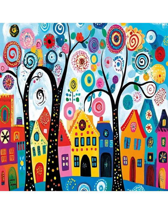 ® 20085 PUZZLE 500 CANDY TREE TOWN