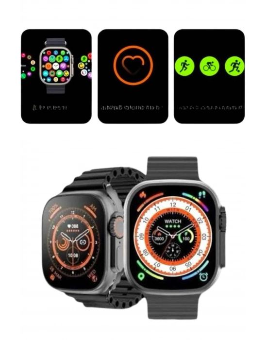 ® 2025 Model Akıllı Saat Kordon Hediyeli Çağrı Cevaplama Uzun Pil Süreli Android İOS Uyumlu