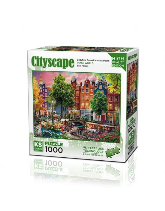 ® 20793 PUZZLE 1000 BEAUTİFUL SUNSET İN AMSTERDAM