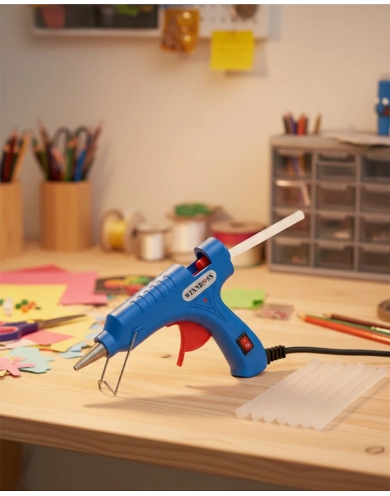 20W Silikon Tabancası 7.5 mm Silikon Uyumlu 5 Adet Hediye Silikon