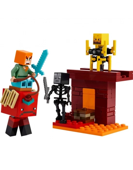 ® 21266   Minecraft Nether Lav Savaşı 99 parça +6 yaş