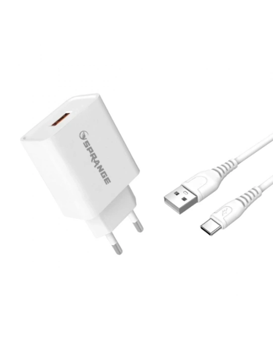 22W USB-A Başlık - Type-C Data Ve Şarj USB Kablosu