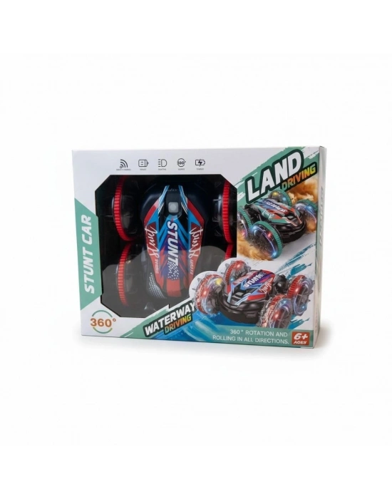 2.4 GHZ ÇİFT TARAFLI SUDA VE KARADA GİDEN KUMANDALI ARABA