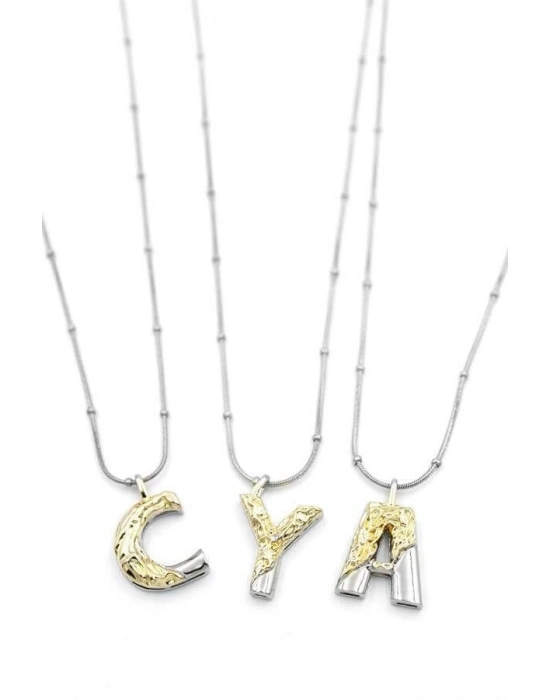 24lü Harf Kolye - Gümüş