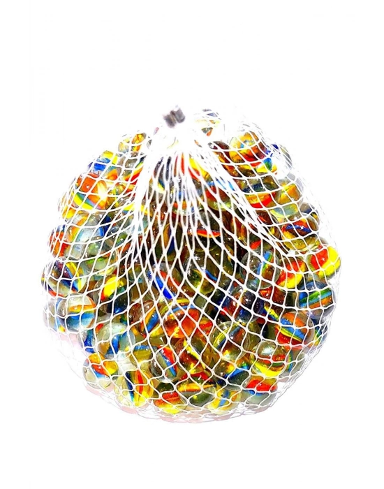 25 Adet Karışık Renk Cam Misket Bilye Oyuncak Cam Bilya Gülle