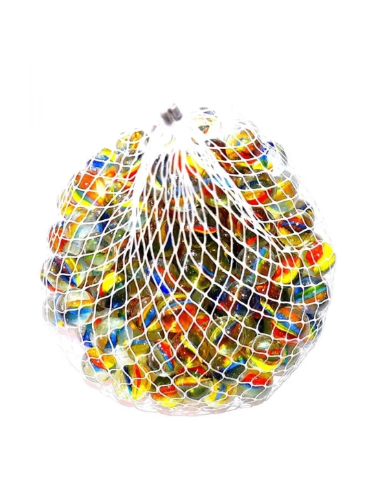 25 Adet Karışık Renk Cam Misket Bilye Oyuncak Cam Bilya Gülle