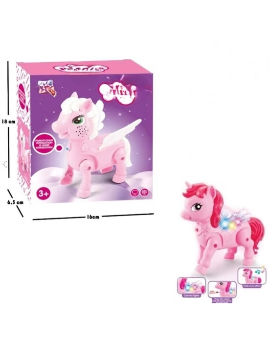 2570 YÜRÜYEN PİLLİ AT PEMBE