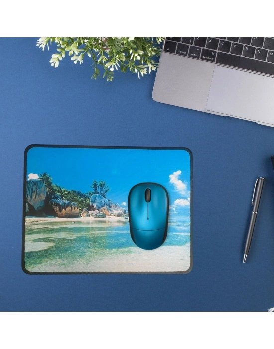 ®  25x32 cm Küçük Boy Mouse Pad Manzara Ada