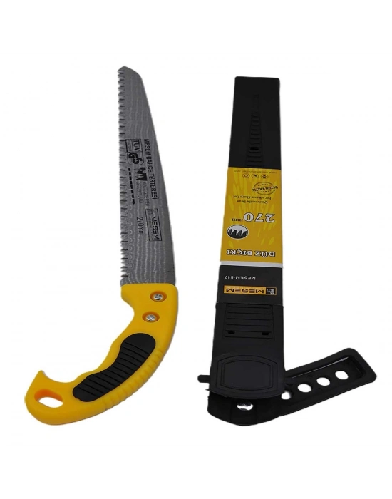 270 mm Düz Bıçaklı Testere Bıçkı Kılıflı Budama Bahçe Testeresi
