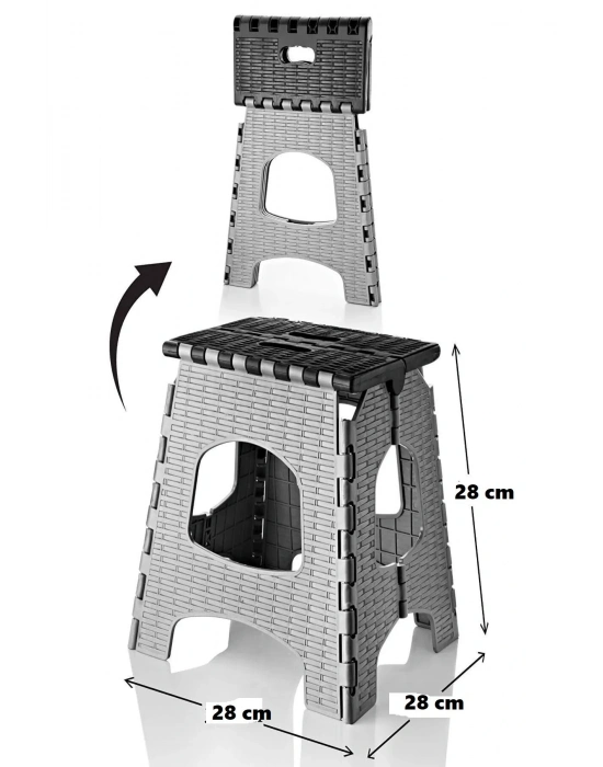 28 Cm Dayanıklı Katlanabilir Tabure - Kamp Piknik  Metrobüs Otobüs Balıkçı Tabure