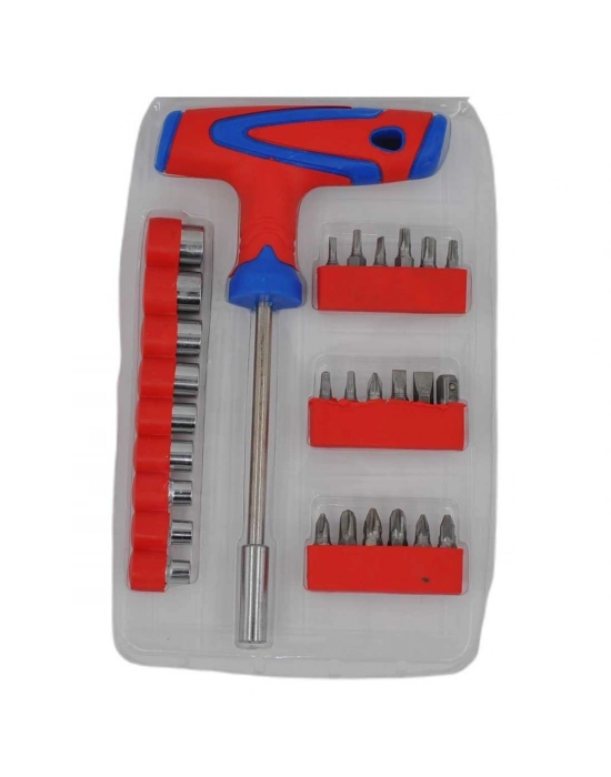 28 Parça T Alyan Lokma Ve Tornavida Seti Takımı Paslanmaz Çelik