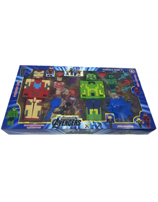 2LI BUYUK MYCRAFT HULK-IRONMEN