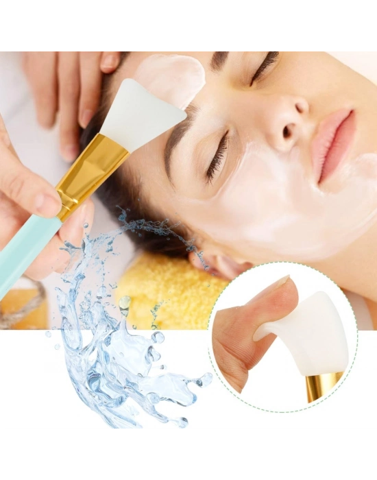 ®  2li Silikon Temizlemesi Kolay Kullanılabilen Yüz Cilt Bakımı Maske Ve Krem Spatulası