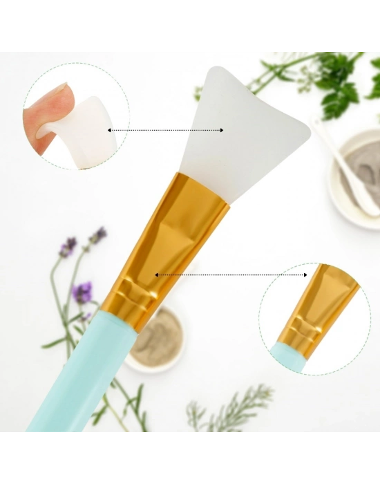 ®  2li Silikon Temizlemesi Kolay Kullanılabilen Yüz Cilt Bakımı Maske Ve Krem Spatulası