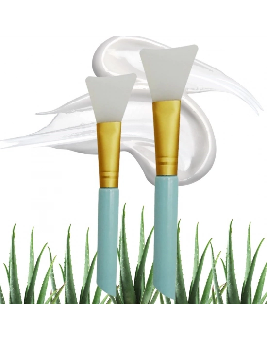 ®  2li Silikon Temizlemesi Kolay Kullanılabilen Yüz Cilt Bakımı Maske Ve Krem Spatulası