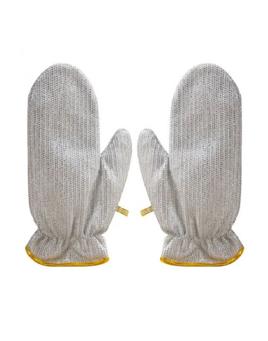 2li Telli Bulaşık Eldiveni Su Geçirmez Kir Sökücü Tava Tencere Ovma Mutfak Banyo Temizlik Eldiveni