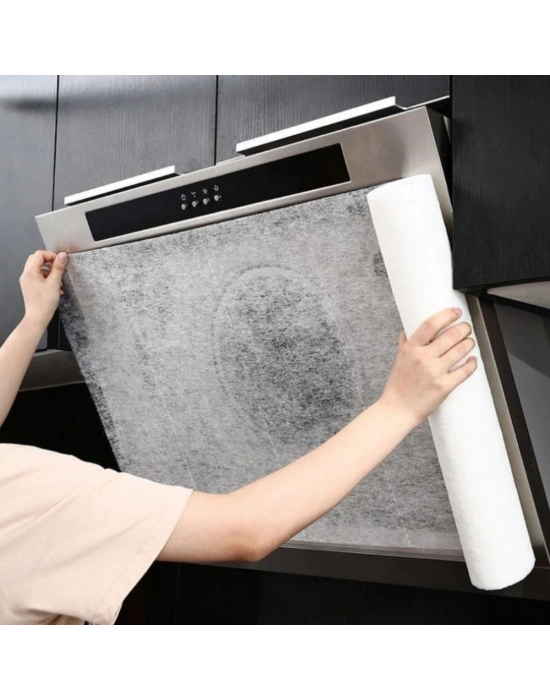 ®  2li Yağ Emici Duman Önleyici Pratik Mutfak Davlumbaz Koruyucu Dayanıklı Yedek Filtre 45x90cm