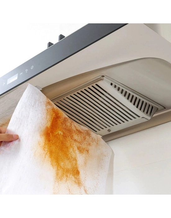 ®  2li Yağ Emici Duman Önleyici Pratik Mutfak Davlumbaz Koruyucu Dayanıklı Yedek Filtre 45x90cm