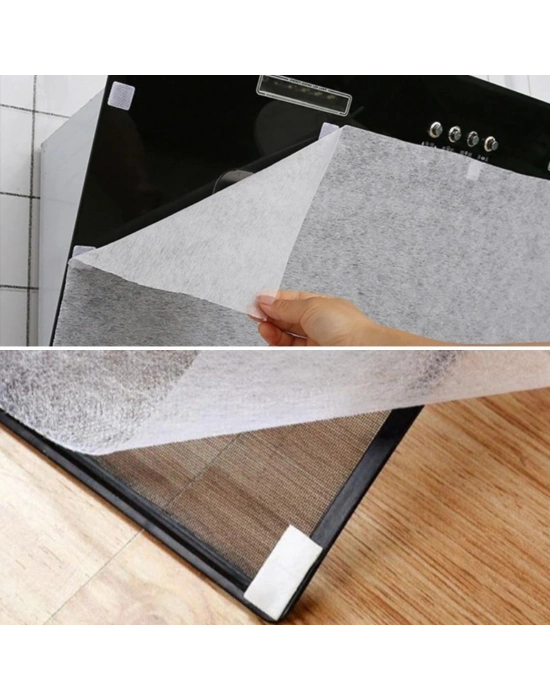 ®  2li Yağ Emici Duman Önleyici Pratik Mutfak Davlumbaz Koruyucu Dayanıklı Yedek Filtre 45x90cm