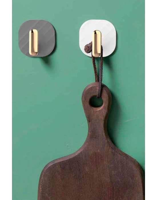 ®   2li Yapışkanlı Retro Askılık Dolap Kapak Kulpu Gri