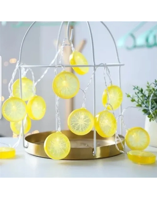 2m 10 Led Pilli Limon Işık
