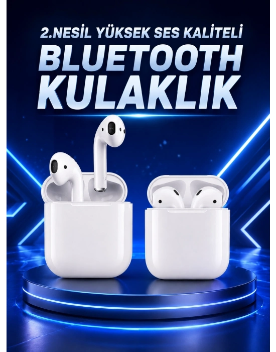 2.Nesil Yeni Model TWS Bluetooth Kulaklık Dokunmatik Kontrol Yüksek Ses Kaliteli
