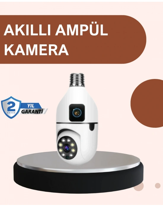 2’si 1 Arada Güvenlik Kamerası ve Sel Işığı – Kablosuz Akıllı Kamera