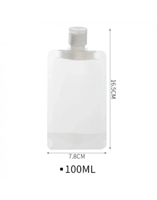 3 Adet 100ml Krem Şampuan Kabı Tekrar Kullanılabilir Set