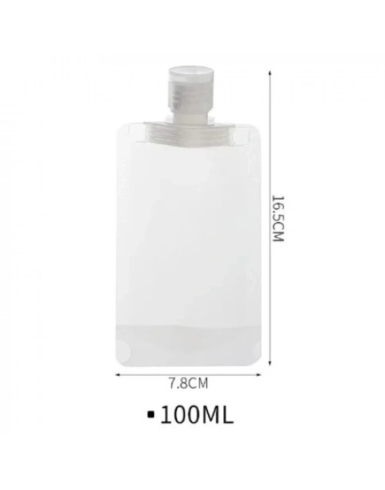 3 Adet 100ml Krem Şampuan Kabı Tekrar Kullanılabilir Set