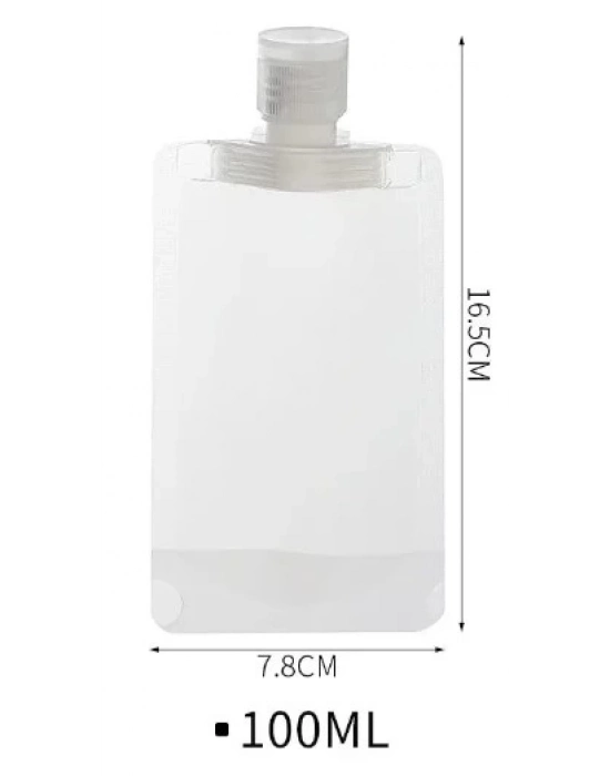 3 Adet 100ml Krem Şampuan Kabı Tekrar Kullanılabilir Set