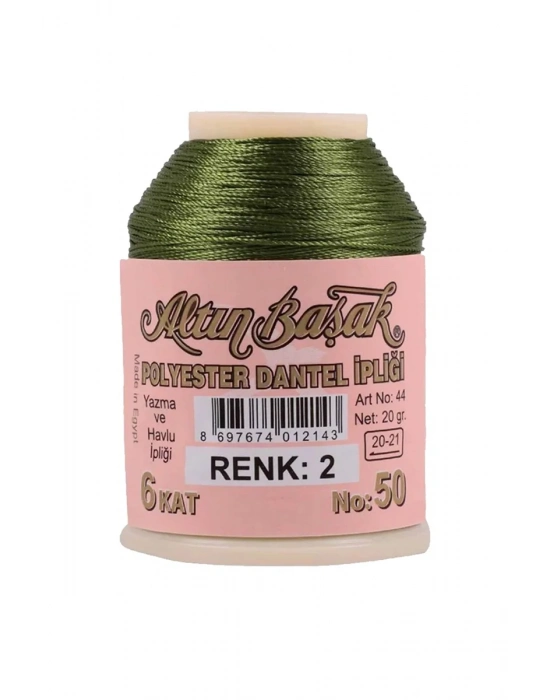 3 Adet Altınbaşak Oya ve Dantel İpi 20 gr - Royaleks - No: 002