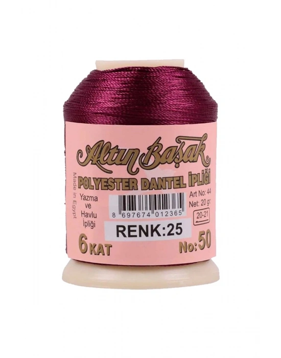 3 Adet Altınbaşak Oya ve Dantel İpi 20 gr - Royaleks - No: 025