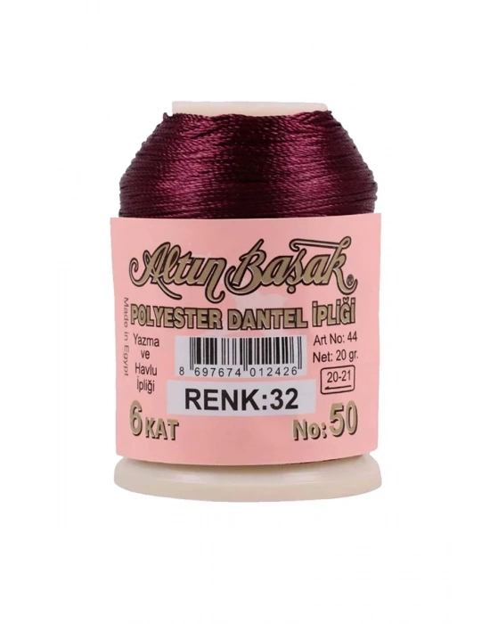 3 Adet Altınbaşak Oya ve Dantel İpi 20 gr - Royaleks - No: 032