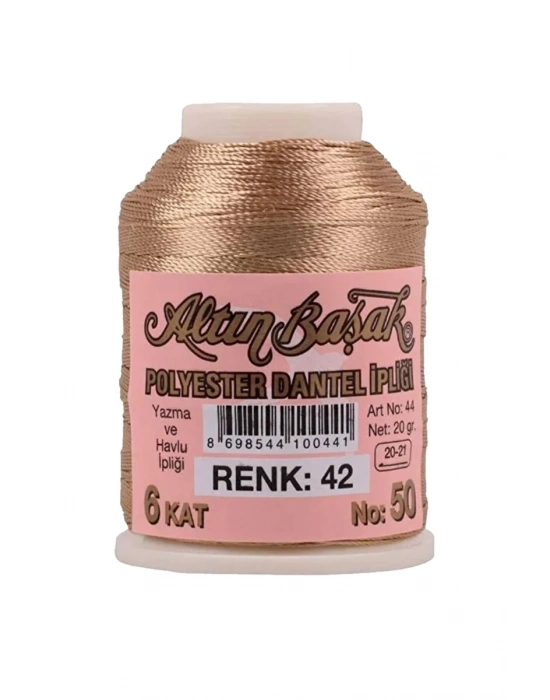 3 Adet Altınbaşak Oya ve Dantel İpi 20 gr - Royaleks - No: 042