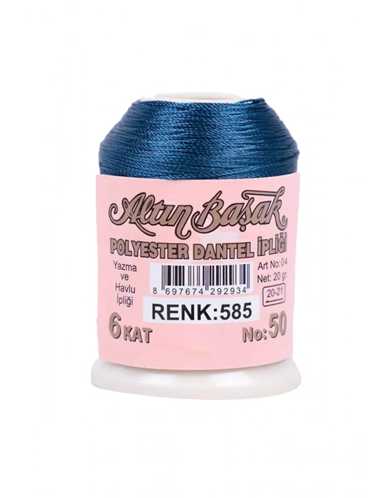 3 Adet Altınbaşak Oya ve Dantel İpi 20 gr - Royaleks - No: 050 - 480 - 585