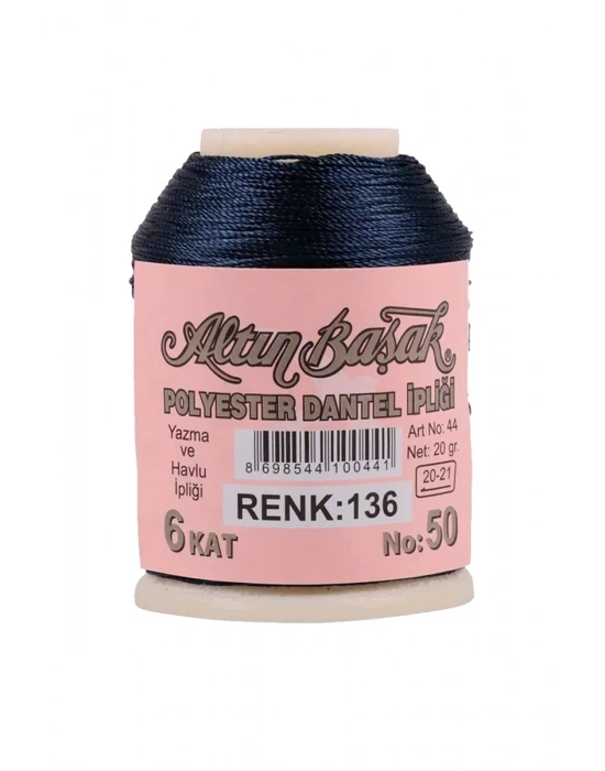 3 Adet Altınbaşak Oya ve Dantel İpi 20 gr - Royaleks - No: 136