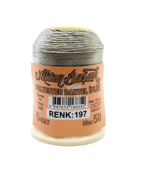 3 Adet Altınbaşak Oya ve Dantel İpi 20 gr - Royaleks - No: 197