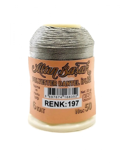 3 Adet Altınbaşak Oya ve Dantel İpi 20 gr - Royaleks - No: 197