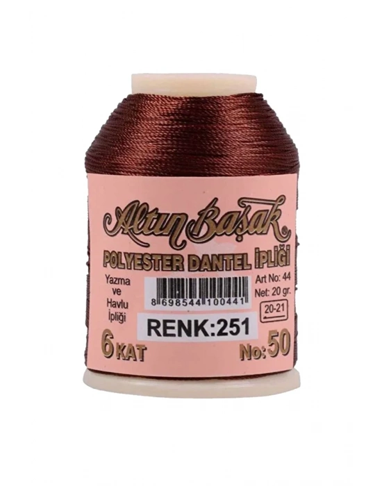 3 Adet Altınbaşak Oya ve Dantel İpi 20 gr - Royaleks - No: 251