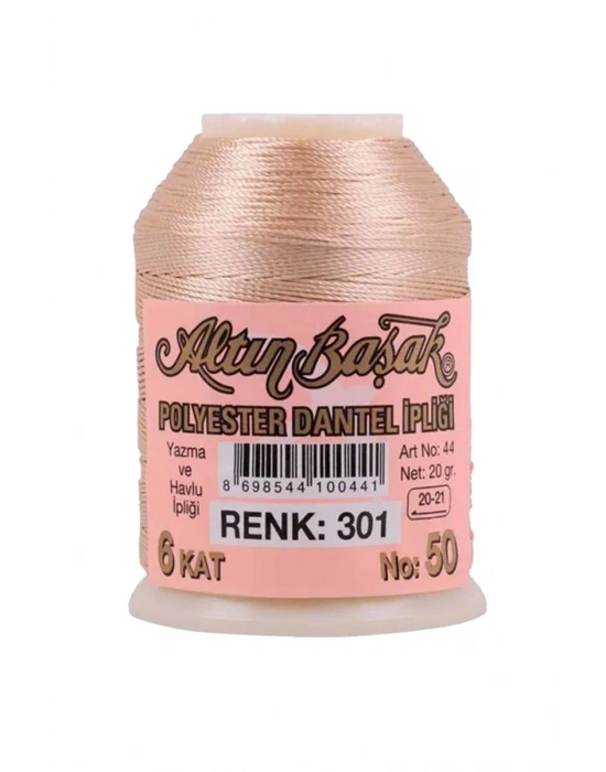 3 Adet Altınbaşak Oya ve Dantel İpi 20 gr - Royaleks - No: 301
