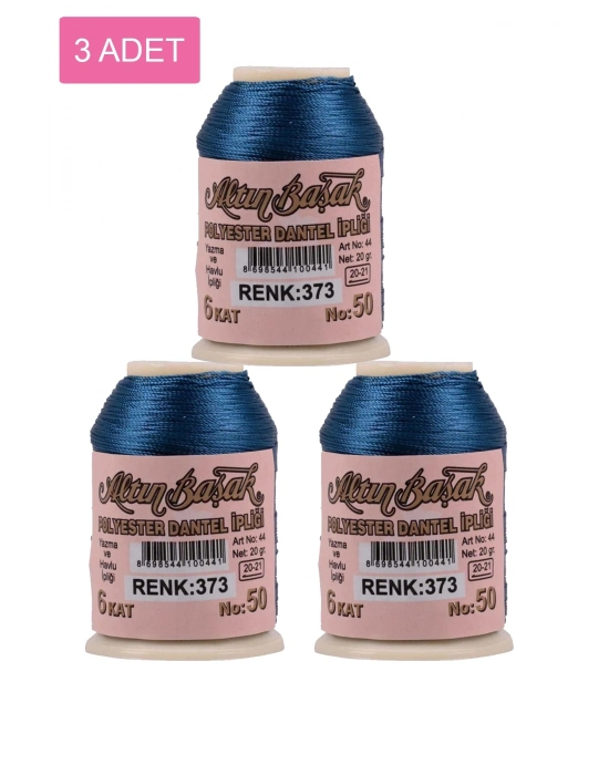 3 Adet Altınbaşak Oya ve Dantel İpi 20 gr - Royaleks - No: 373