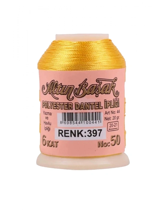 3 Adet Altınbaşak Oya ve Dantel İpi 20 gr - Royaleks - No: 397