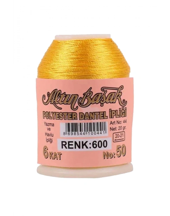 3 Adet Altınbaşak Oya ve Dantel İpi 20 gr - Royaleks - No: 600