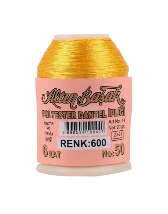 3 Adet Altınbaşak Oya ve Dantel İpi 20 gr - Royaleks - No: 600 - 312 - 363
