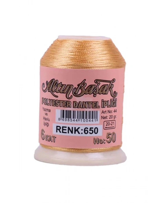 3 Adet Altınbaşak Oya ve Dantel İpi 20 gr - Royaleks - No: 650