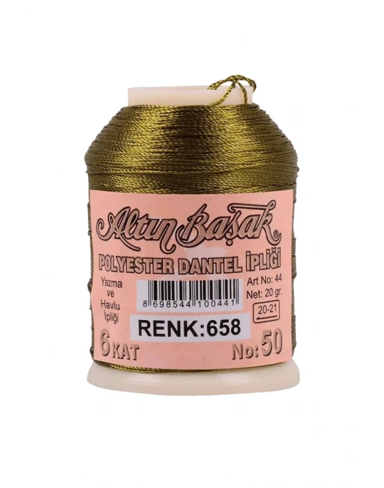 3 Adet Altınbaşak Oya ve Dantel İpi 20 gr - Royaleks - No: 658