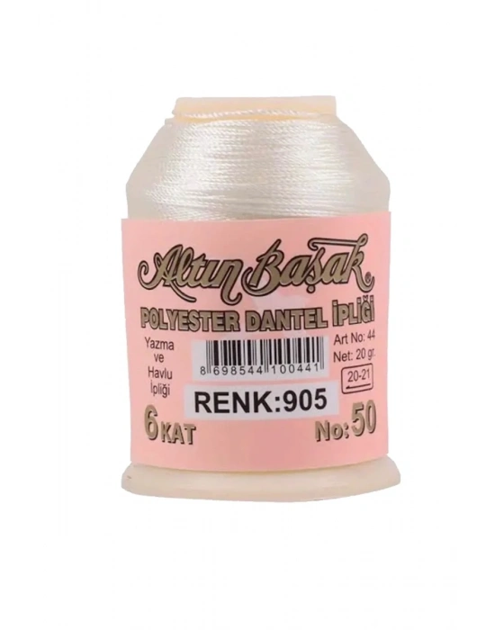 3 Adet Altınbaşak Oya ve Dantel İpi 20 gr - Royaleks - No: 905