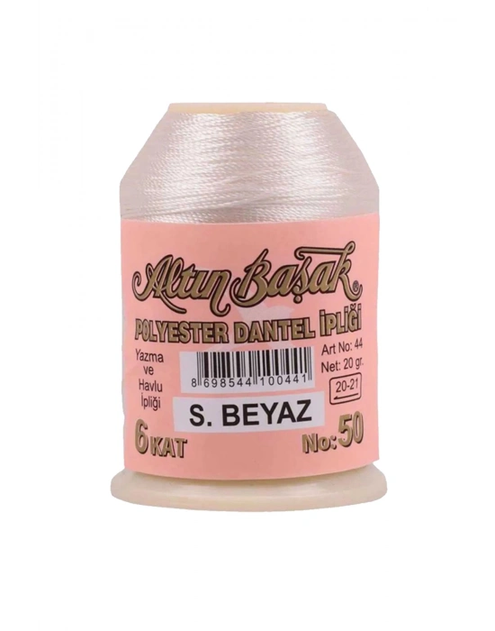 3 Adet Altınbaşak Oya ve Dantel İpi 20 gr - Royaleks - No: Ş.BEYAZ - 404 - 530