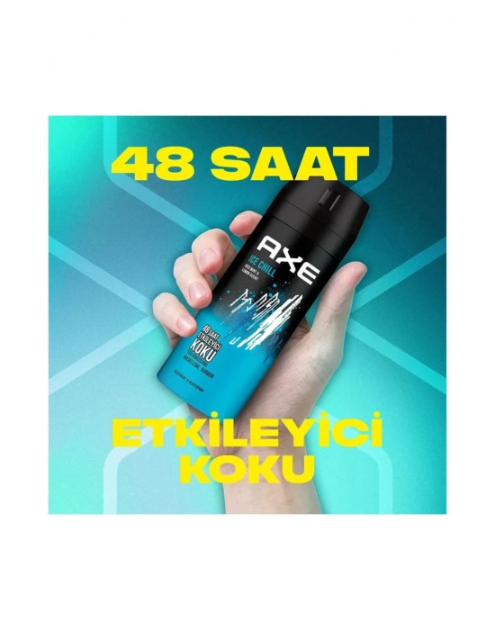 3 Adet Axe Ice Chill Erkek Deodorant Sprey 150 ml